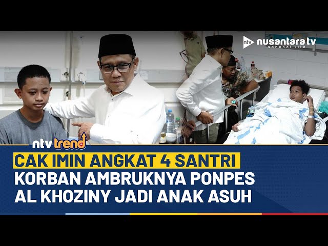 Youtube Thumnail image of : Penuh Haru, Cak Imin Jadikan 4 Santri Korban Ponpes Al Khoziny Anak Angkat | NTV