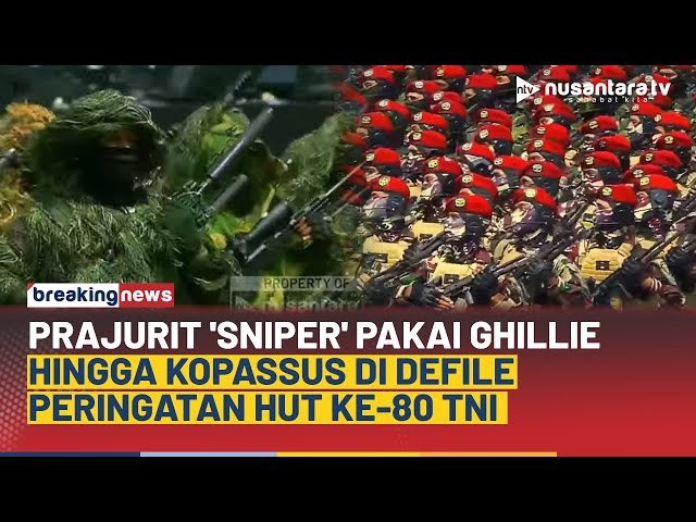 Youtube Thumnail image of : Keren! Ratusan Prajurit Sniper dan Kopassus Saat Defile Peringatan HUT ke-80 TNI | NTV
