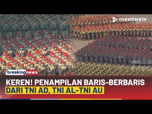 Youtube Thumnail image of : Kompak Banget! Penampilan Baris-Berbaris Militer Indonesia, dari TNI AD, TNI AL Hingga TNI AU | NTV