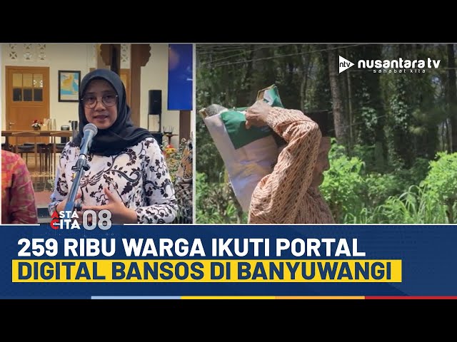 Youtube Thumnail image of : Canggih! Banyuwangi jadi Wilayah Projek Digitalisasi Bansos Pertama, Jaring Ratusan Ribu Peserta