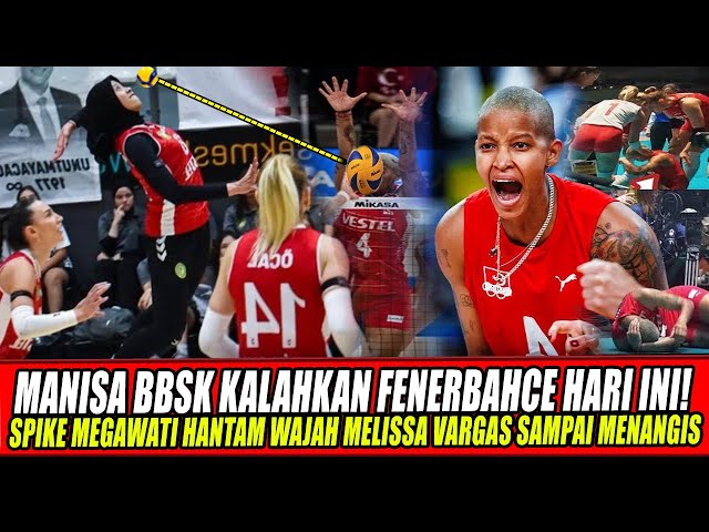 Youtube Thumnail image of : MANISA BBSK KALAHKAN FENERBAHCE HARI INI! SPIKE MEGAWATI HANTAM WAJAH MELISSA VARGAS SAMPAI MENANGIS