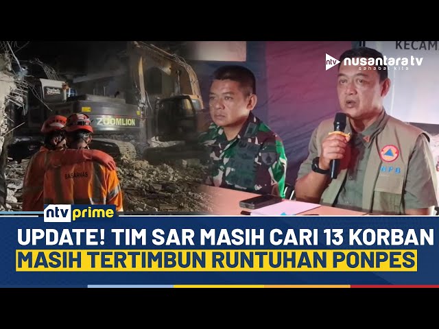 Youtube Thumnail image of : Terkini! BNPB Percepat Evakuasi Korban Ponpes Ambruk, Belasan Orang Masih Tertimbun | NTV PRIME