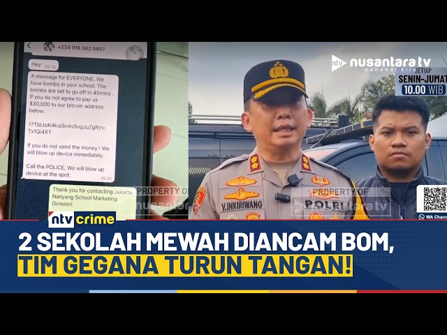 Youtube Thumnail image of : Ancaman Bom di 2 Sekolah Internasional di Tangerang, Tim Gegana Lakukan Penyisiran | NTV CRIME