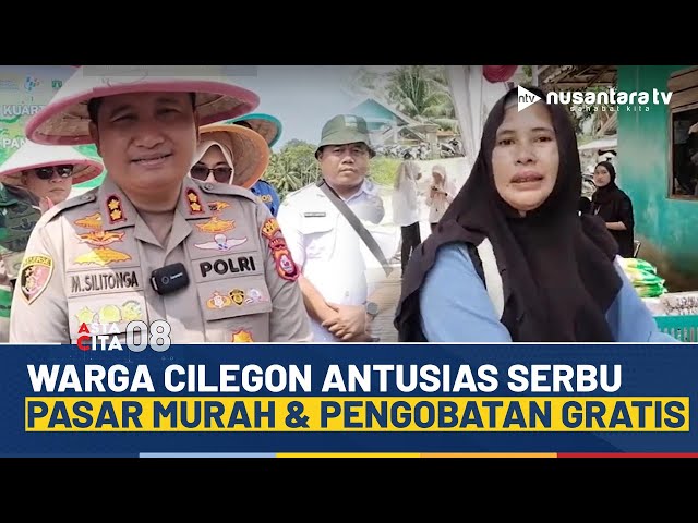 Youtube Thumnail image of : Polres Cilegon Adakan Pasar Murah dan Pengobatan Gratis, Warga Senang dan Terbantu | ASTA CITA 08