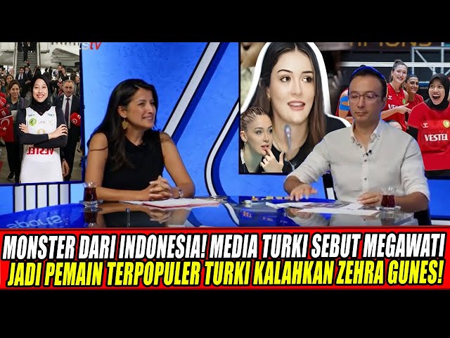 Youtube Thumnail image of : MONSTER DARI INDONESIA🔥MEDIA TURKI SEBUT MEGAWATI JADI PEMAIN TERPOPULER TURKI KALAHKAN ZEHRA GUNES!