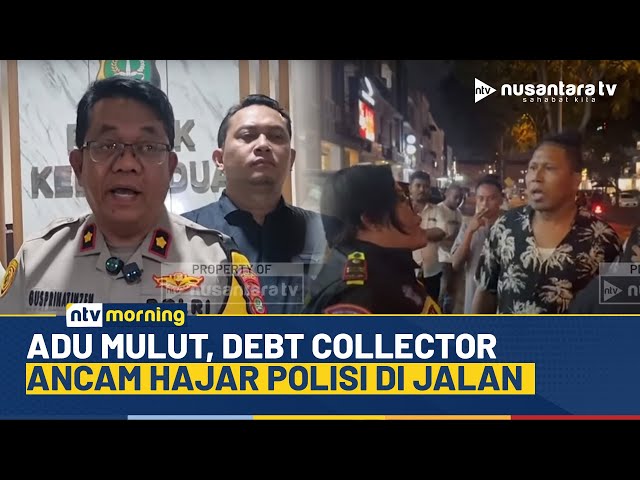 Youtube Thumnail image of : Arogan! Debt Collector Tantang & Ancam Hajar Polisi Saat Tarik Mobil Warga | NTV MORNING