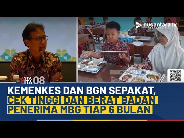 Youtube Thumnail image of : Tinjau Efektivitas, Penerima MBG Akan Diperiksa Berat dan Tinggi Badan Tiap 6 Bulan | ASTA CITA 08
