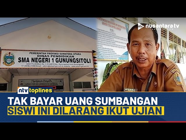 Youtube Thumnail image of : Viral! Gegara Tak Bayar Uang Iuran, Siswi di Nias Tak Boleh Ikut Ujian | NTV TOPLINES