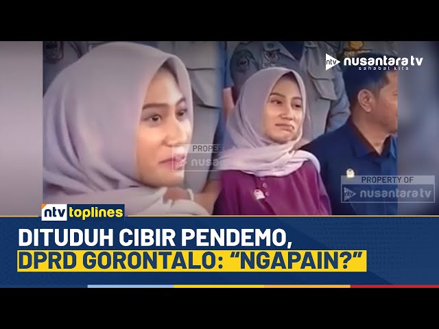 Youtube Thumnail image of : Dituduh Ejek Pendemo, Anggota DPRD Gorontalo Klarifikasi: Ngapain Aku Mencibir? | NTV TOPLINES