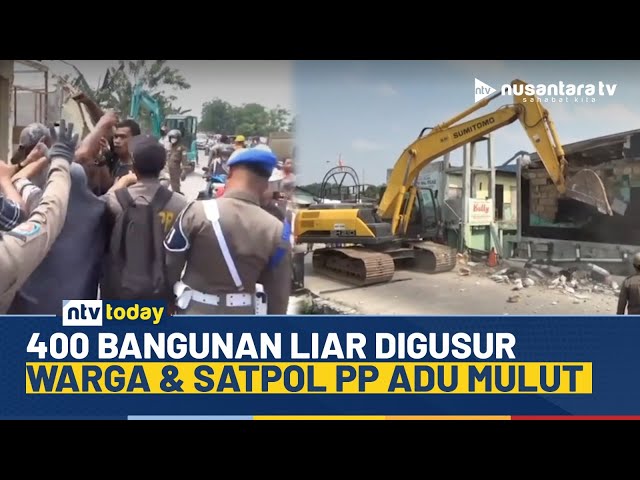 Youtube Thumnail image of : Heboh! Pembongkaran Bangunan di Bekasi Berujung Ricuh, Warga Ngamuk Tak Terima Kompensasi | NTV