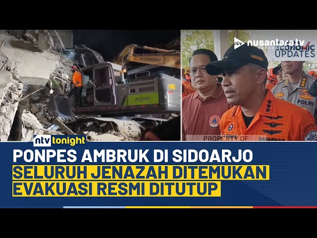 Youtube Thumnail image of : Semua Jenazah Ditemukan, Basarnas Resmi Akhiri Evakuasi Ponpes Ambruk di Sidoarjo | NTV