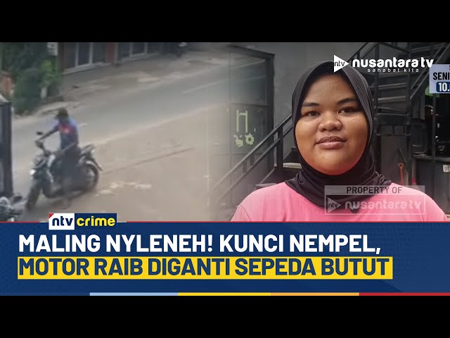 Youtube Thumnail image of : Modus Pencurian Motor Unik, Tukar Sepeda Pribadi dengan Motor Korban | NTV CRIME