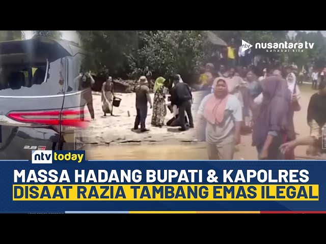 Youtube Thumnail image of : Ricuh! Penertiban Penambangan Emas Ilegal di Kuansing, Mobil Dinas Kapolres Dirusak | NTV TODAY