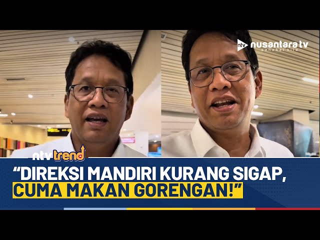 Youtube Thumnail image of : Momen Menkeu Purbaya Sidak Bank Mandiri Soroti Jajaran Direksi Kurang Sigap: Cuma Makan Gorengan!