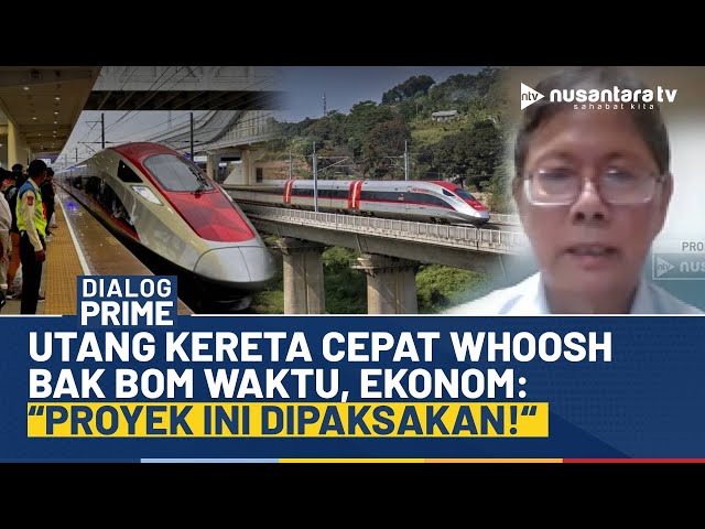 Youtube Thumnail image of : Utang Kereta Cepat Whoosh Bak Bom Waktu, Ekonom: Dari Awal Proyek Ini Dipaksakan! | NTV