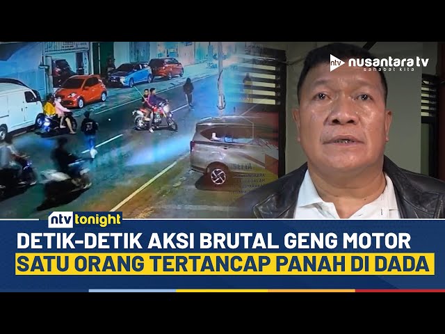 Youtube Thumnail image of : Ngeri! Teror Geng Motor Serang Warga di Makassar, Korban Luka Parah Tertancap Panah | NTV