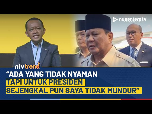 Youtube Thumnail image of : Menteri ESDM Bahlil Akui Tak Gentar Demi Presiden Prabowo, Singgung Pihak Tak Suka RI Maju | NTV