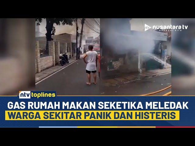 Youtube Thumnail image of : Ngeri! Detik-detik Gas Meledak di Warung Makan, Pemadaman Berlangsung Dramatis | NTV TOPLINES