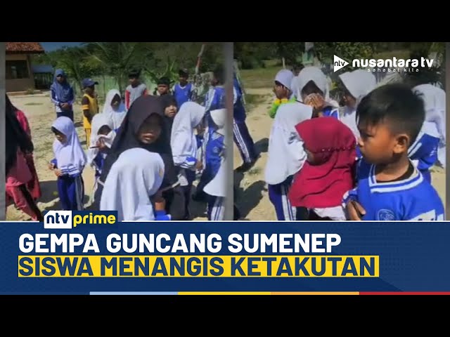 Youtube Thumnail image of : Panik! Detik-detik Gempa Guncang Sumenep, Siswa Berlarian Sambil Menangis | NTV PRIME