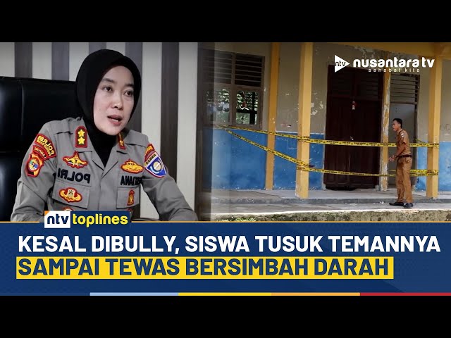 Youtube Thumnail image of : Sadis! Detik-detik Siswa di Lampung Tikam Temannya Pakai Gunting Sampai Tewas Gegara Dibully | NTV