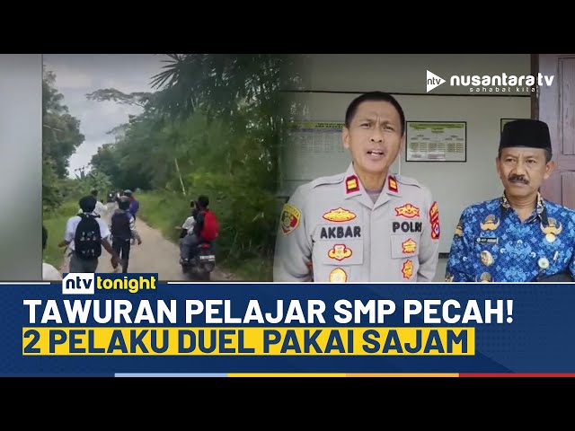 Youtube Thumnail image of : Heboh Detik-detik Tawuran Pelajar SMP di Pandeglan, Yang Lain Cuma Lihat Saja | NTV TONIGHT