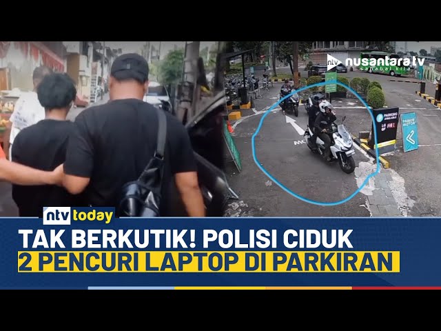 Youtube Thumnail image of : Detik-detik Polisi Gerebek 2 Pemuda Pencuri Laptop di Parkiran Mal Senayan | NTV TODAY
