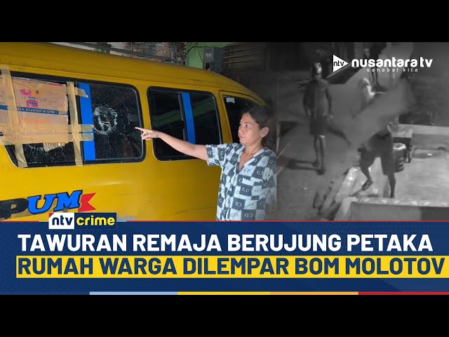 Youtube Thumnail image of : Lagi! Detik-detik Tawuran Remaja di Medan Ricuh, Rumah Warga jadi Sasaran Pelaku | NTV CRIME