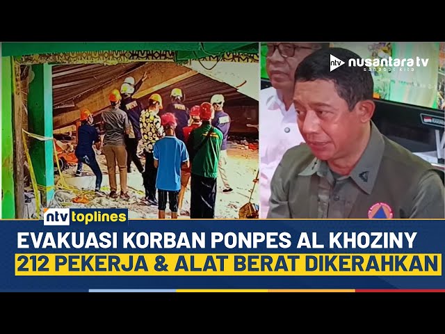 Youtube Thumnail image of : Update! Evakuasi Korban Ponpes Al Khoziny Ambruk, Ratusan Pekerja Dikerahkan | NTV TOPLINES