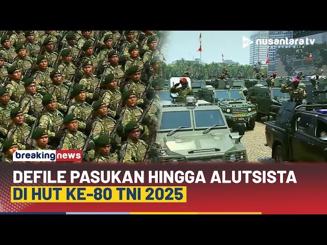 Youtube Thumnail image of : [FULL] Membanggakan! Defile Pasukan Hingga Alutsista di HUT ke-80 TNI 2025 | NTV