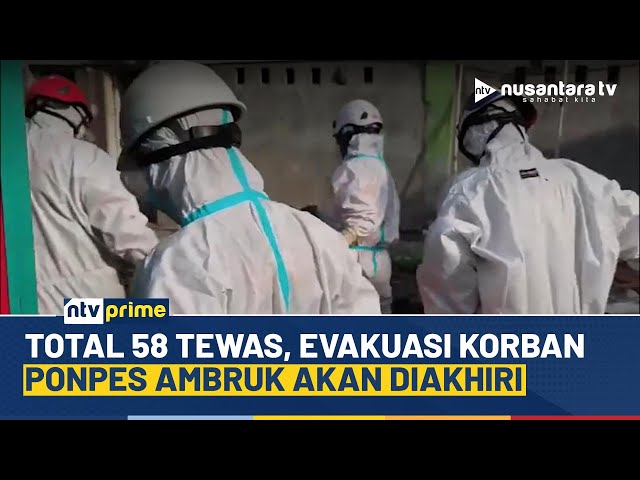 Youtube Thumnail image of : Update! Hari Ke-7 Evakuasi Ponpes Ambruk, 58 Tewas dan 104 Lainnya Selamat | NTV PRIME