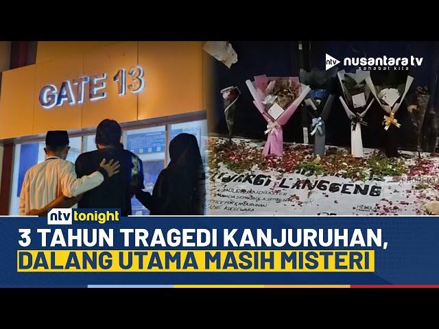 Youtube Thumnail image of : Tiga Tahun Tragedi Kanjuruhan, Dalang Utama Masih Misteri di Tengah Duka Mendalam | NTV TONIGHT