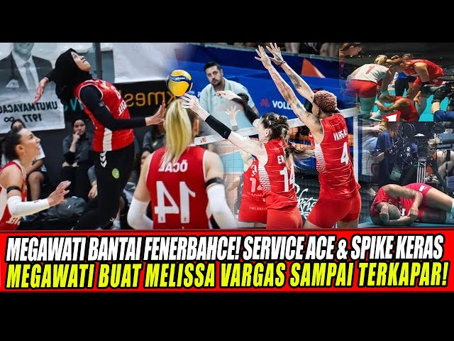 Youtube Thumnail image of : MEGAWATI BANTAI FENERBAHCE! SERVICE ACE & SPIKE KERAS MEGAWATI BUAT MELISSA VARGAS SAMPAI FRUSTASI!