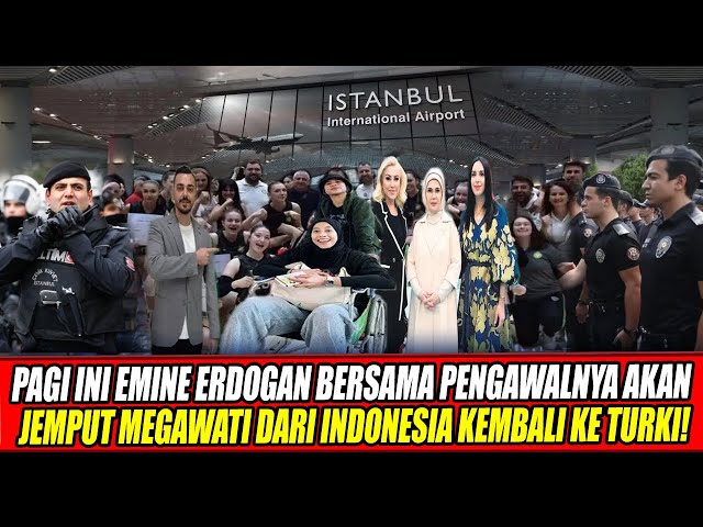 Youtube Thumnail image of : PAGI INI EMINE ERDOGAN BERSAMA PENGAWALNYA AKAN JEMPUT MEGAWATI DARI INDONESIA KEMBALI KE TURKI🔥