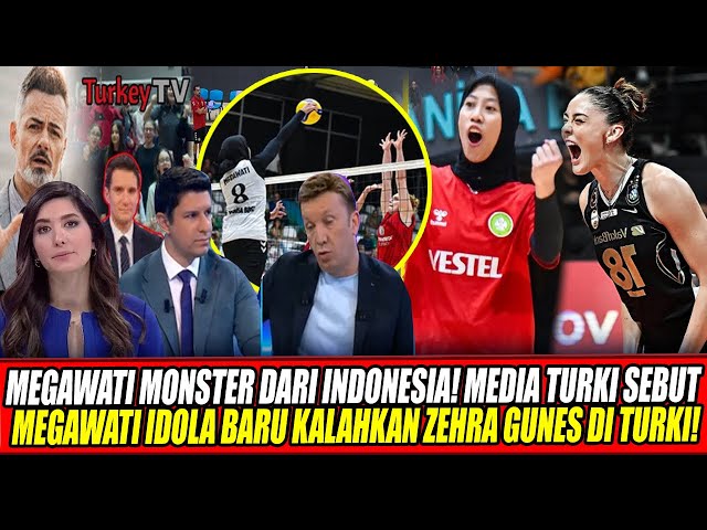 Youtube Thumnail image of : MEGAWATI MONSTER DARI INDONESIA🔥MEDIA TURKI SEBUT MEGAWATI IDOLA BARU KALAHKAN ZEHRA GUNES DI TURKI!