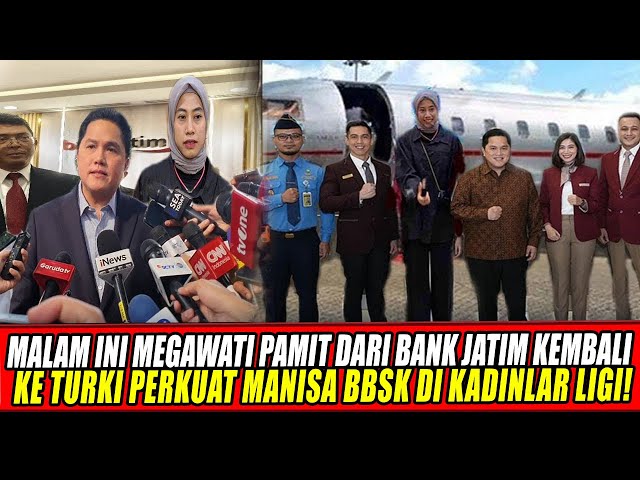 Youtube Thumnail image of : MALAM INI MEGAWATI PAMIT DARI BANK JATIM KEMBALI KE TURKI PERKUAT MANISA BBSK DI KADINLAR LIGI🔥