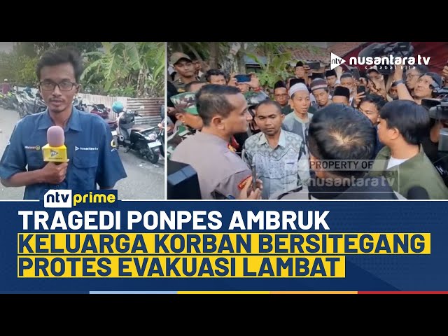 Youtube Thumnail image of : Evakuasi Ponpes Al-Khoziny Sempat Memanas, Keluarga Korban Nilai Tim SAR Lamban | NTV PRIME