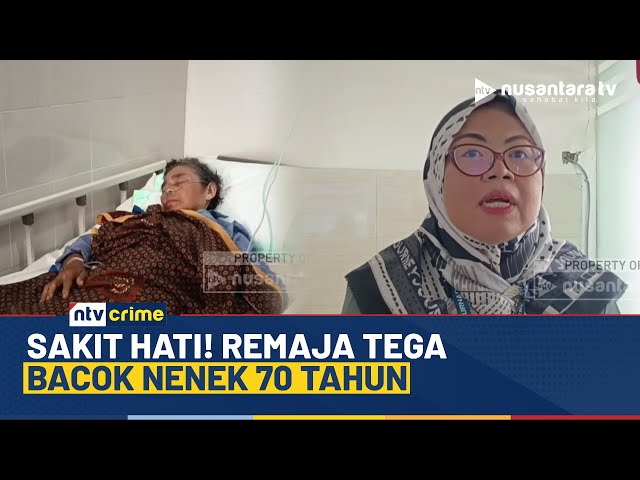 Youtube Thumnail image of : Tak Terima Disebut Cucu Pungut, Remaja Tega Bacok Nenek 70 Tahun | NTV CRIME