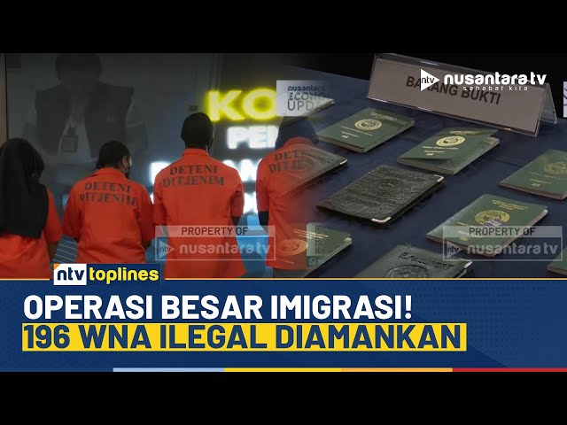 Youtube Thumnail image of : Ditjen Imigrasi Tangkap 196 WNA Ilegal, 80 Diantaranya Warga Nigeria | NTV TOPLINES