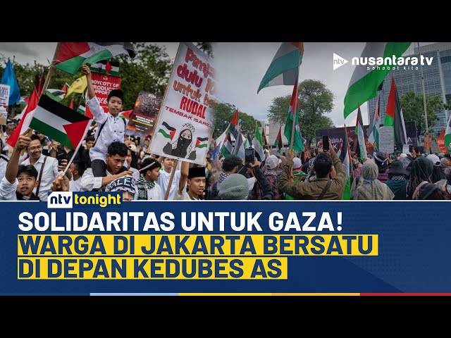 Youtube Thumnail image of : Solidaritas untuk Gaza! Warga Jakarta Serukan Dukungan di Depan Kedubes AS | NTV TONIGHT