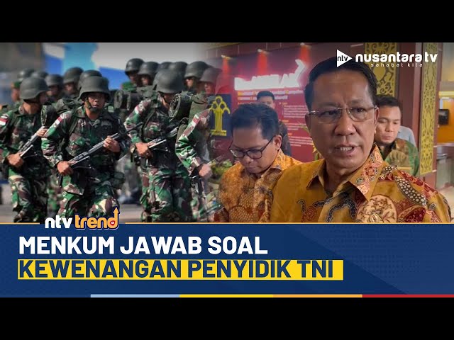 Youtube Thumnail image of : Menkum Jawab Kekhawatiran Publik soal Militer Punya Wewenang Menyidik Warga Sipil | NTV