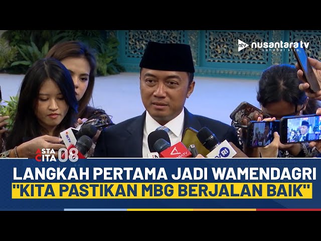 Youtube Thumnail image of : Dilantik jadi Wamendagri, Akhmad Wiyagus: Kita Pastikan MBG Berjalan Baik | ASTA CITA 08