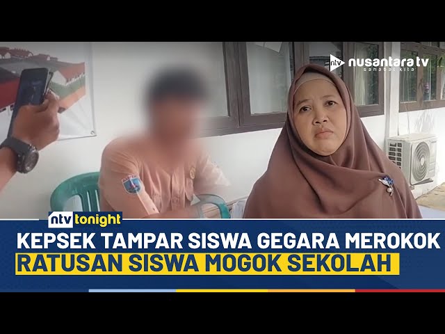 Youtube Thumnail image of : Buntut Kepsek Tampar Siswa Karena Merokok, Sekolah Terpantau Sepi | NTV TONIGHT