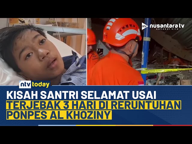 Youtube Thumnail image of : Cerita Korban Selamat dari Tragedi Ponpes Al Khoziny, Berharap Mendapatkan Kaki Palsu | NTV TODAY