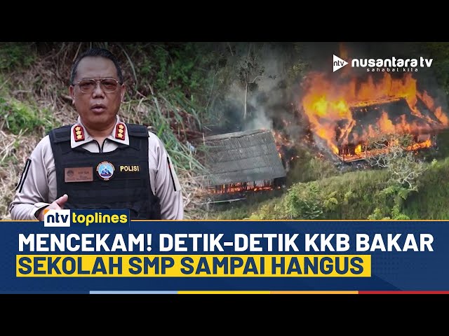 Youtube Thumnail image of : Berulah Lagi! KKB Papua Bakar Sekolah SMP, Satgas Buru Pelaku di Pegunungan | NTV TOPLINES
