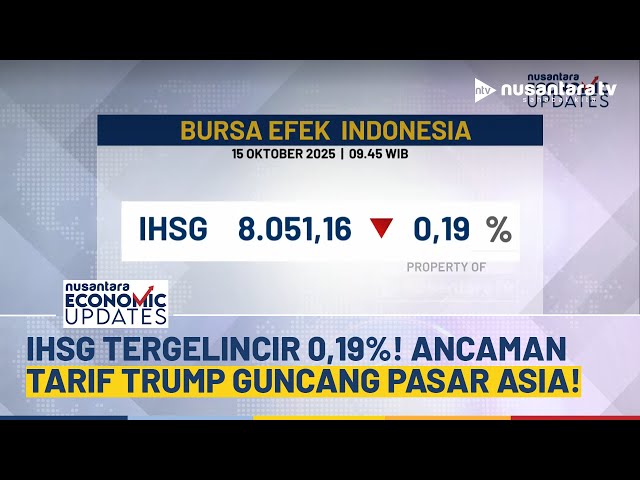 Youtube Thumnail image of : IHSG Melemah 0,19 Persen di Awal Perdagangan, Tertekan Sentimen Global | NEU