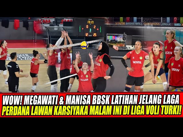 Youtube Thumnail image of : LIGA VOLI TURKI TERBARU🔥MEGAWATI & MANISA BBSK LATIHAN JELANG LAGA PERDANA LAWAN KARSIYAKA MALAM INI