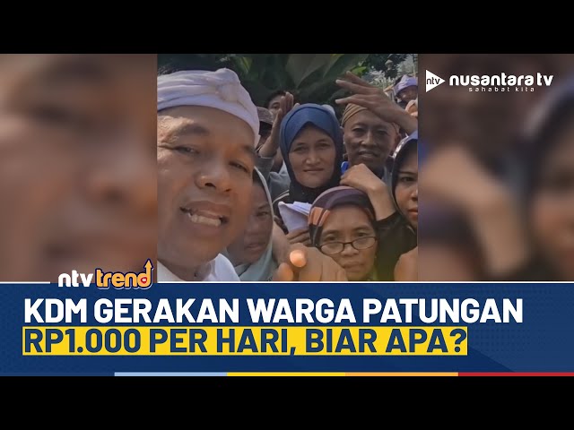 Youtube Thumnail image of : Dedi Mulyadi Jelaskan Manfaat Warga Patungan Rp1.000 per Hari di Pos Pengaduan Lembur Pakuan | NTV