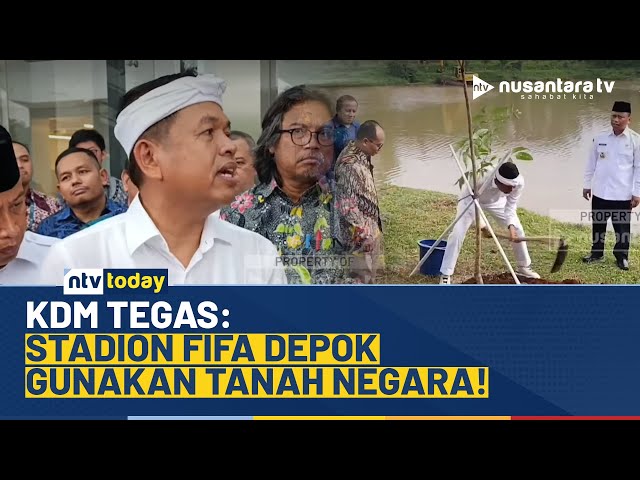 Youtube Thumnail image of : Dedi Mulyadi Pastikan Pembangunan Stadion FIFA Depok Gunakan Tanah Negara | NTV TODAY