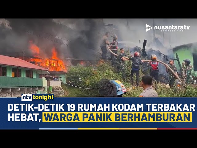 Youtube Thumnail image of : Mencekam! 19 Rumah Kodam di Jayapura Terbakar Hebat, Penyebabnya Masih Diselidiki Polisi | NTV