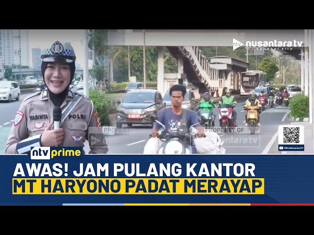 Youtube Thumnail image of : Awas! Jam Pulang Kantor, Arus Lalu Lintas MT Haryono Jakarta Selatan Padat Merayap | NTV PRIME